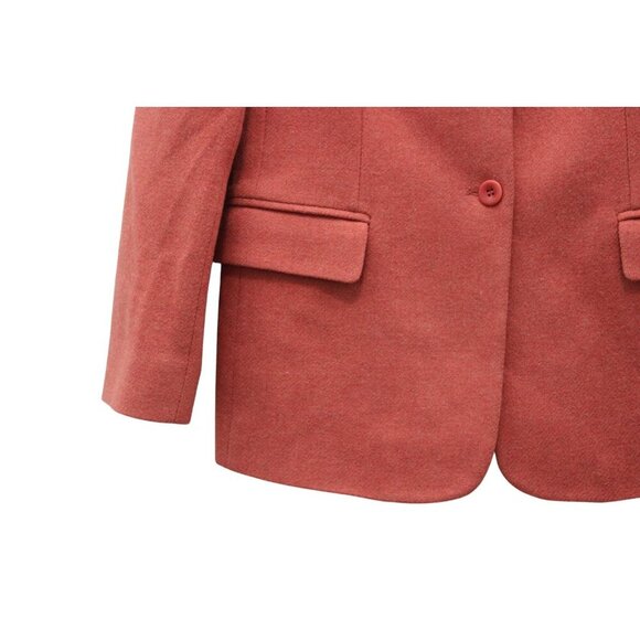 Pendleton Blazer Jacket Size 8 Lambswool Coral Peach Business Classic Preppy USA - Picture 6 of 13